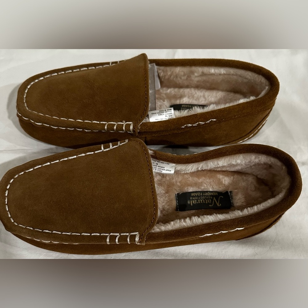 New Natural Reflections Elite 2 Chestnut Tan Slippers Women Size 10 - Picture 5 of 6